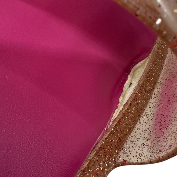 Kate Spade Splash Glitter Rubber Jelly Slip On Sandals Slides Women's Size 9 - Picture 7 of 10